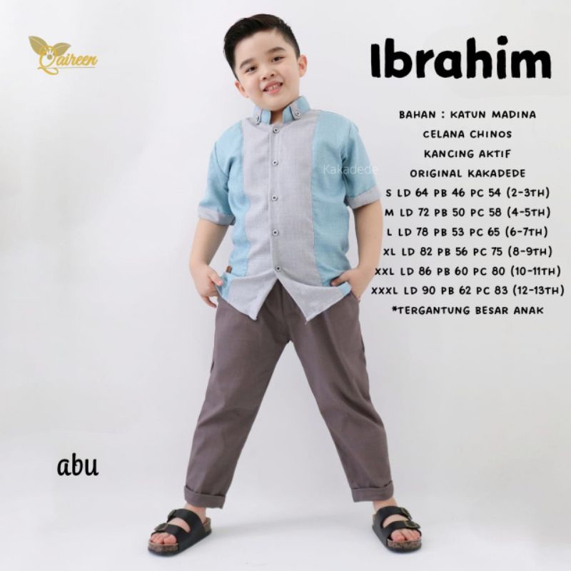 IBRAHIM SET ANAK KOKO CELANA ORI BY QAIREEN