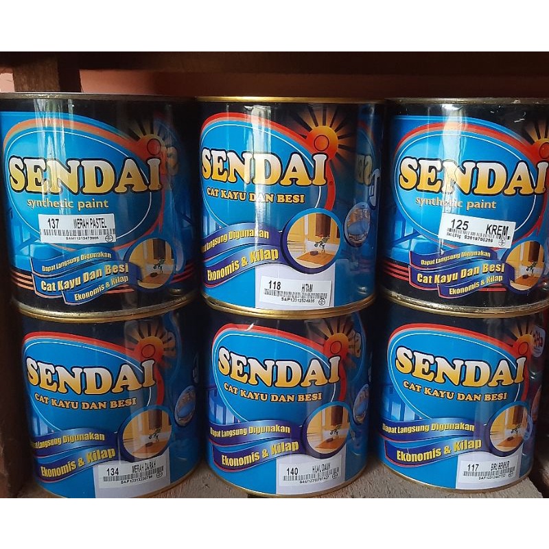 

Cat minyak SENDAI - cat kayu dan besi dapat langsung digunakan 1kg