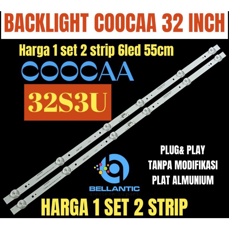 BACKLIGHTT TV COOCAA 32 INCH 32S3U BACKLIGHT TV LED COOCAA 32 INCH