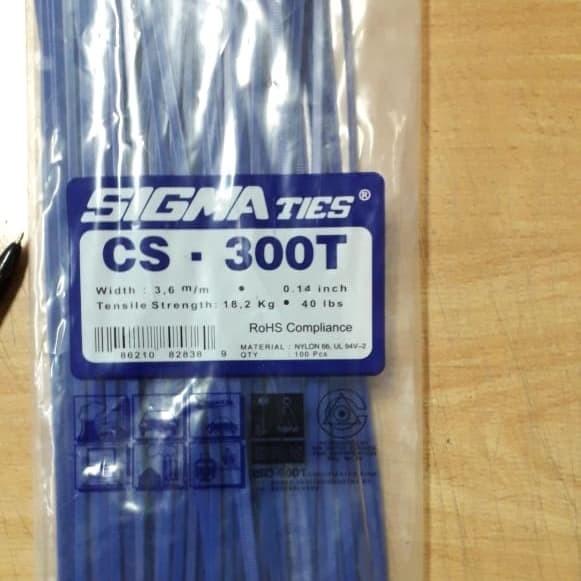 

Terlaris Klip Kabel Ties Sigma Cs-300T 30Cm Biru / Cable Ties Cs - 300 T Blue