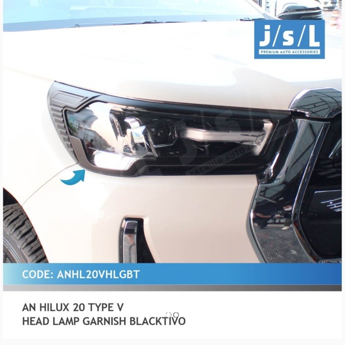 Garnish lampu depan Hilux revo 2019 2022 Tipe V