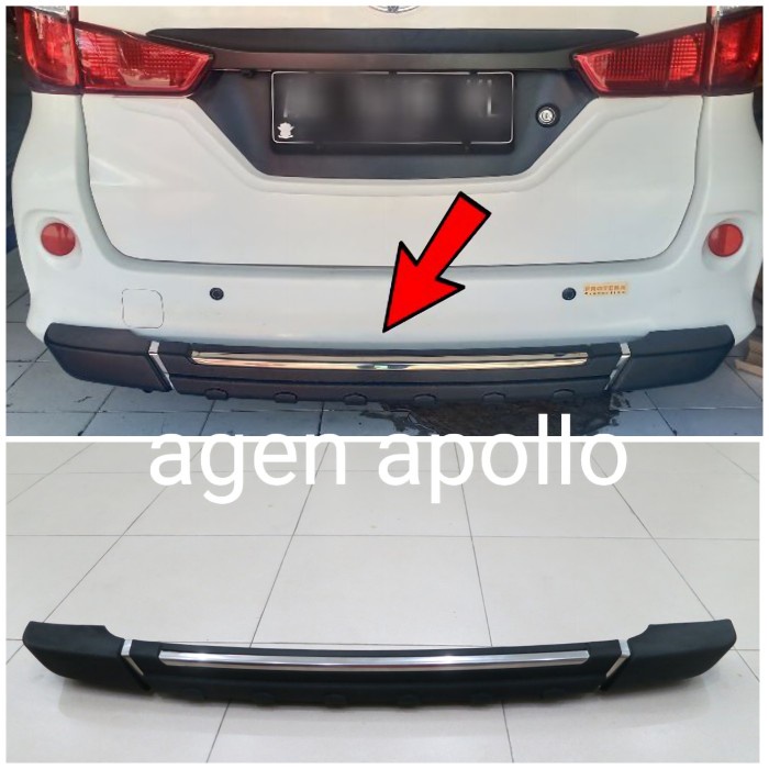 pelindung/pelindung bumper belakang all new Avanza Xenia 2012-2017