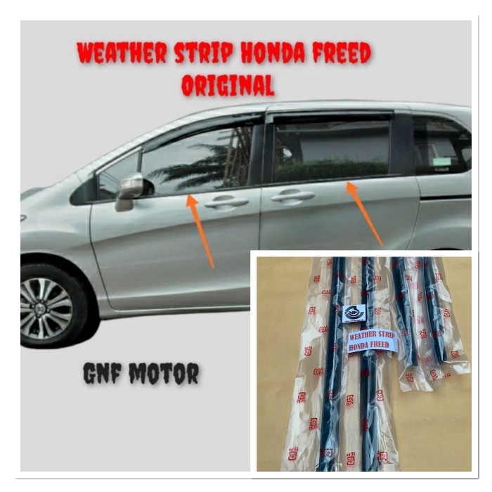 WEATHER STRIP PELIPIT KACA PELIPIT PINTU HONDA FREED ORIGINAL(set)