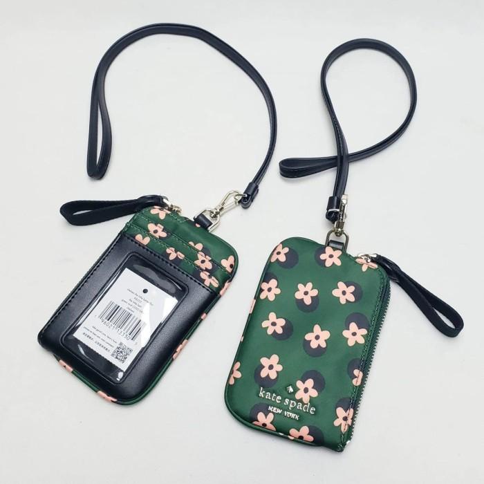 Terlaris Kate Spade Chelsea The Little Orch Lanyard Nylon Green Multi Authentic