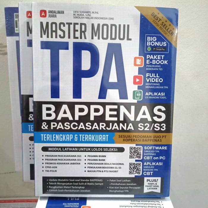 Terlaris Buku Master Modul Tpa Bappenas Pasca Sarjana S2/S3 Terlengkap