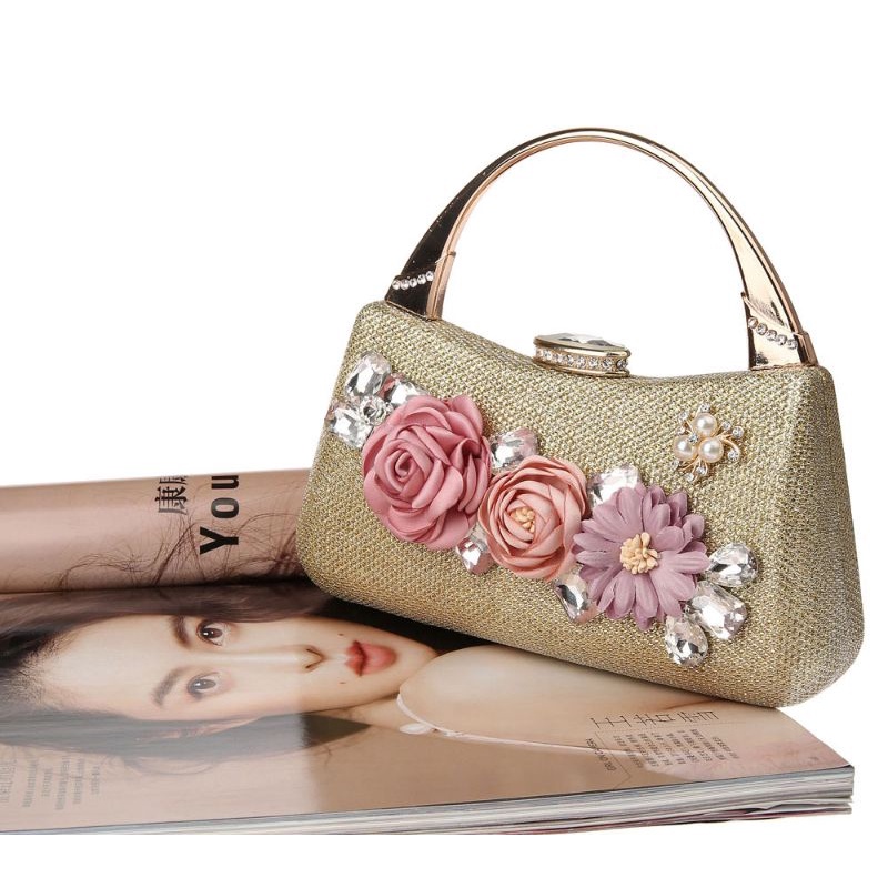 LAJOREE Plumeria Clutch Tas Pesta Wanita Elegant Mewah [PREMIUM QUALITY]