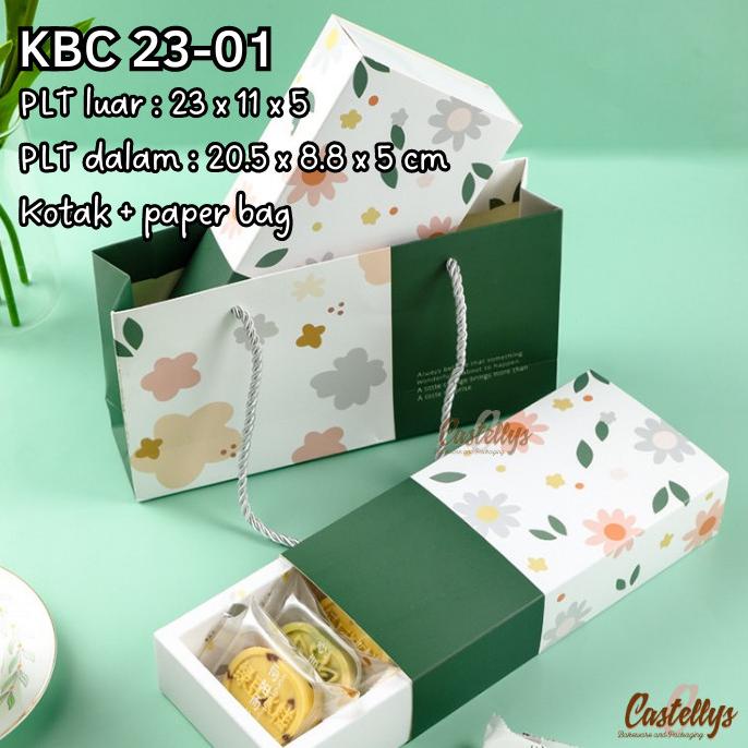 

Produk Unggulan] Kotak Box + Paper Bag KBC23-01 Cookies Bolu Kue Kering Nastar Lebaran