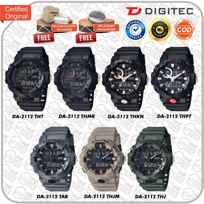 Hot Sale Populer Jam Tangan Digitec Da-2112/ Da 2112 / Da2112 Dg Watch Original Termurah