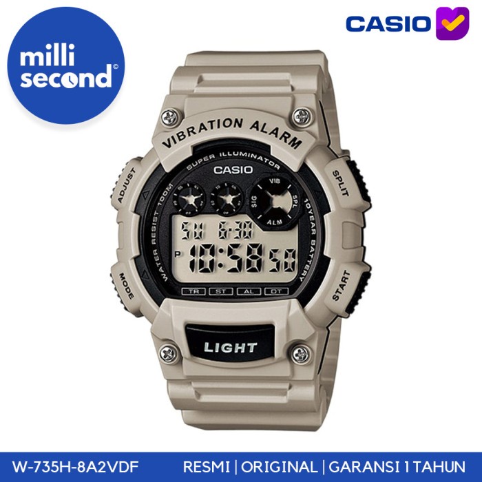 Promo Casio General W-735H-8A2Vdf/W735H-8A2V Original & Garansi Resmi Termurah