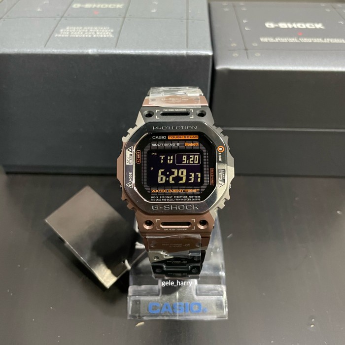 Hot Sale Casio Gshock Gmw B5000Tvb-1Dr / Gmwb5000Tvb-1 Titanium Virtual Armor Terbaru