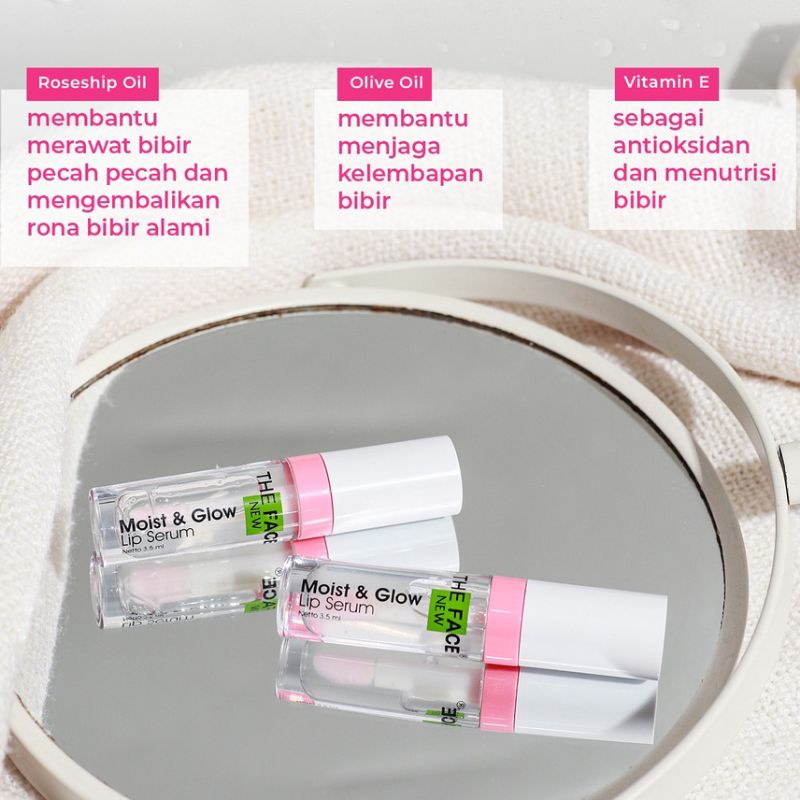 Lip Serum The Face Moist &amp; Glow - Perawatan Bibir