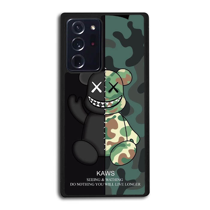 Casing Samsung Note 20 10 9 8 7 Ultra Plus FE Kaws Camouflage Army AE0270 Case Custom B2