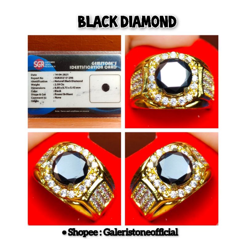 NATURAL BERLIAN HITAM SUPER