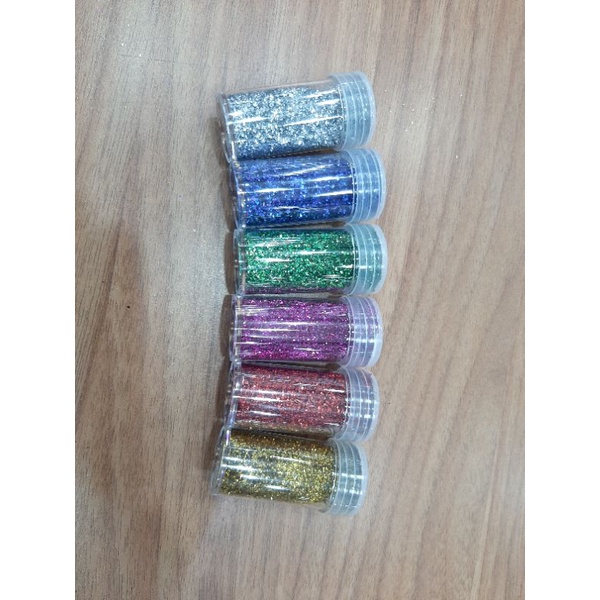 Gliter warna warni / Serbuk Kelap Kelip / Gliter Bubuk