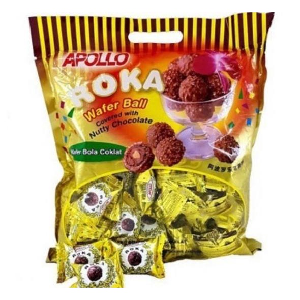 

Ready stock] Apollo Roka Wafer Ball Isi 70 Pcs [420GRAM] Snack Lebaran Anak Dewasa