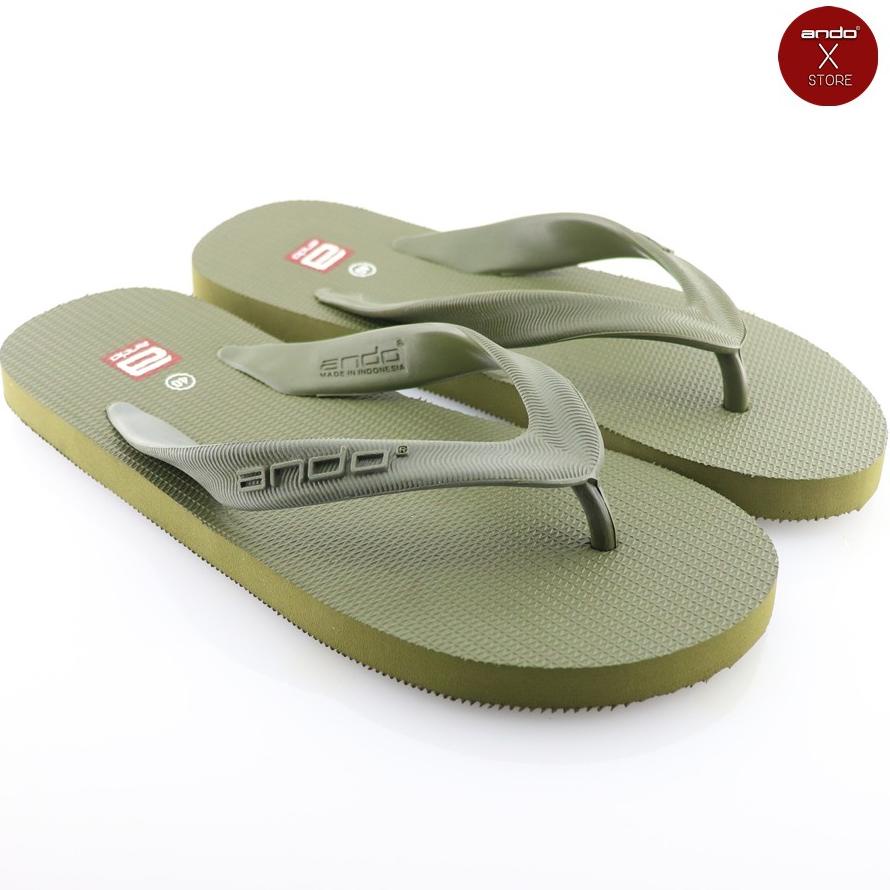 Viral Ando Hawaii Olive - Sandal Jepit Pria Ando Surabaya