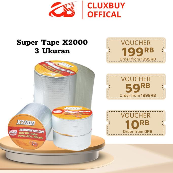 

HOT SALE [5cmx5m] Super tape X2000 anti bocor air, Lakban X2000 super kuat