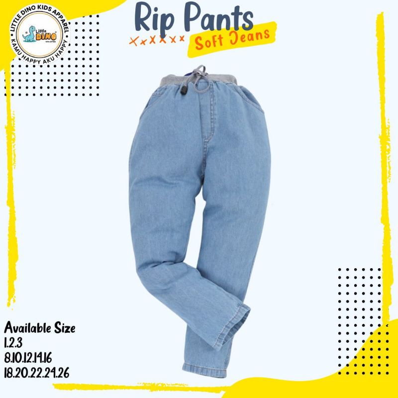 Jeans Anak Panjang Unisex 5 - 16 Tahun