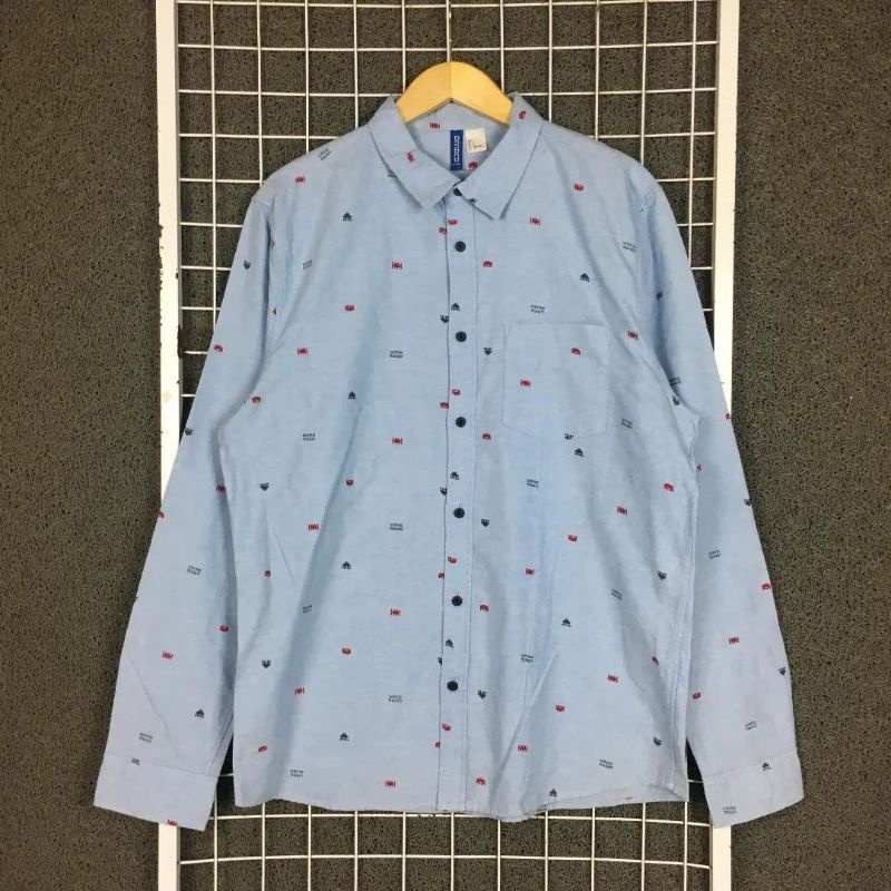 Kemeja Lengan Panjang Pria H&M Divided . SDA 01262 Second Bekas Preloved