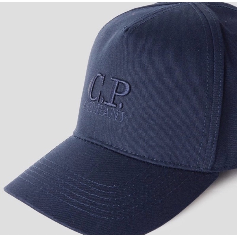 CP Company Gabardine Logo Cap in InkNavy Originals