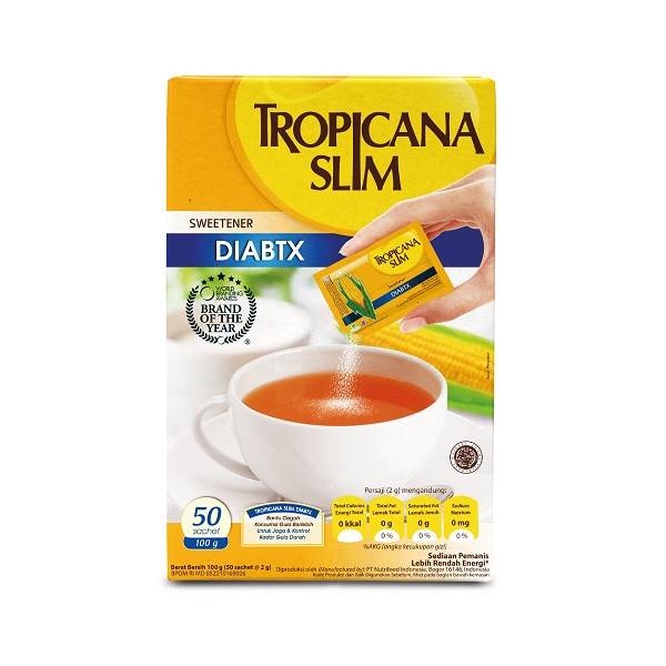 

TROPICANA SLIM SWEETENER DIABETICS 50 SACHET