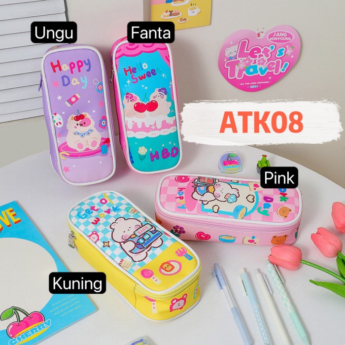 

Kotak Pensil Korea Style Atk08 Tempat Pen Case Bear