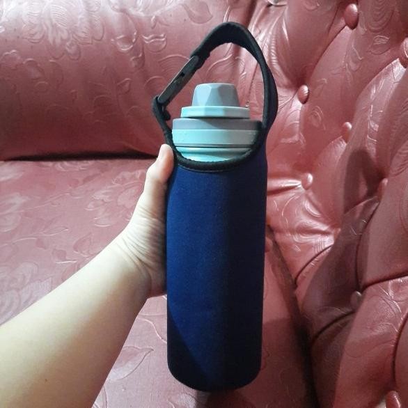 TAS SARUNG GANTUNGAN BOTOL TUMBLER MINUM MINUMAN 500ML ANTI TUMPAH DISKON