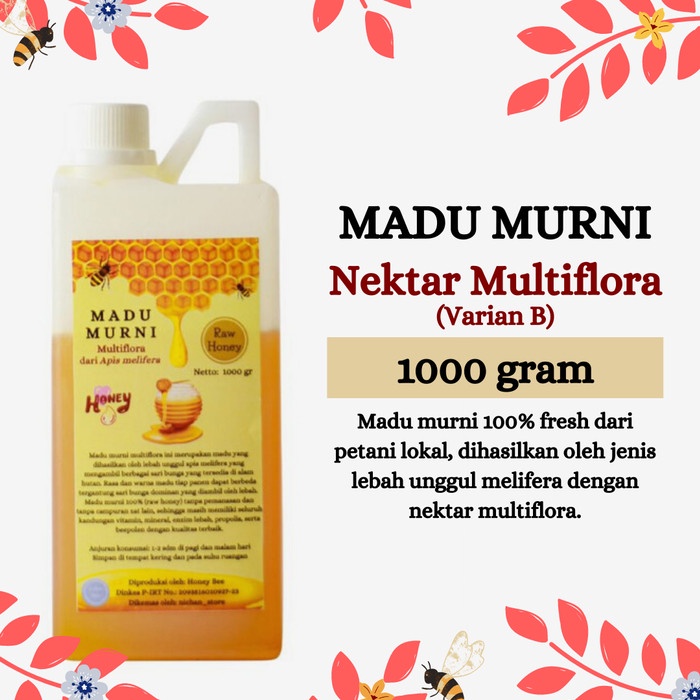 

Madu Asli / Madu Murni Multiflora 1000 Gram