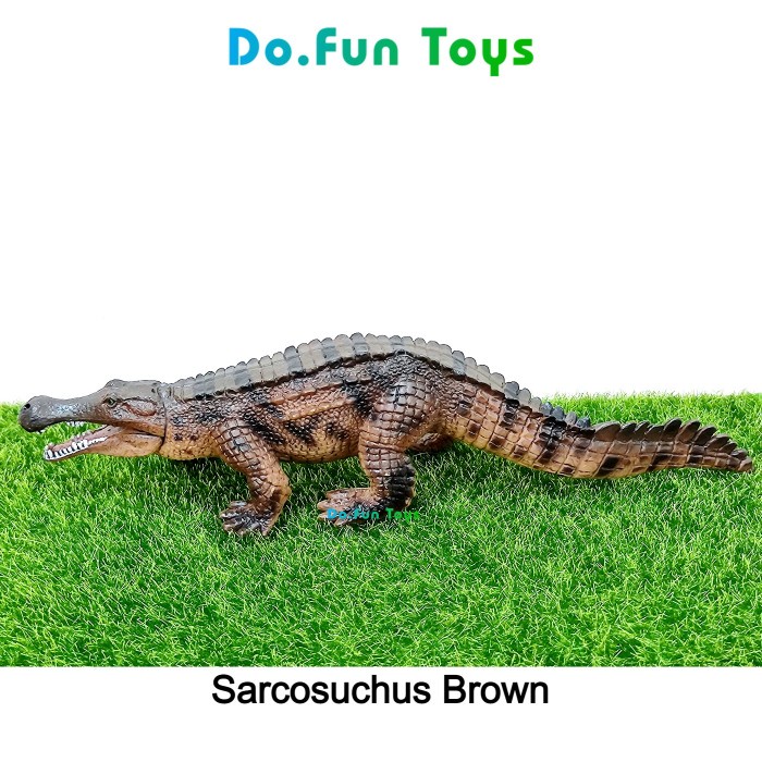 Miniatur Sarcosuchus Animal Figure / Miniatur Mainan Buaya Purba Sarcosuchus
