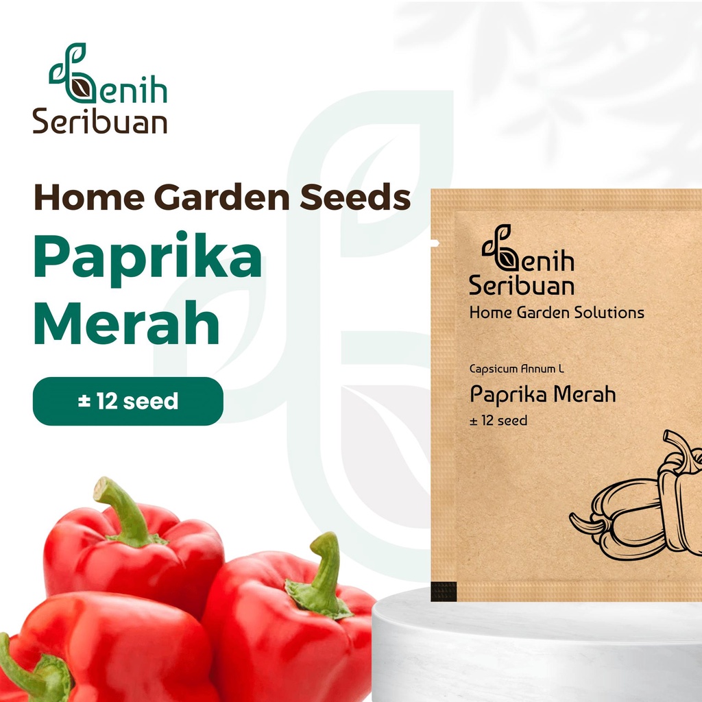 Benih Seribuan - Bibit Sayuran Paprika Merah F1 Hibrida