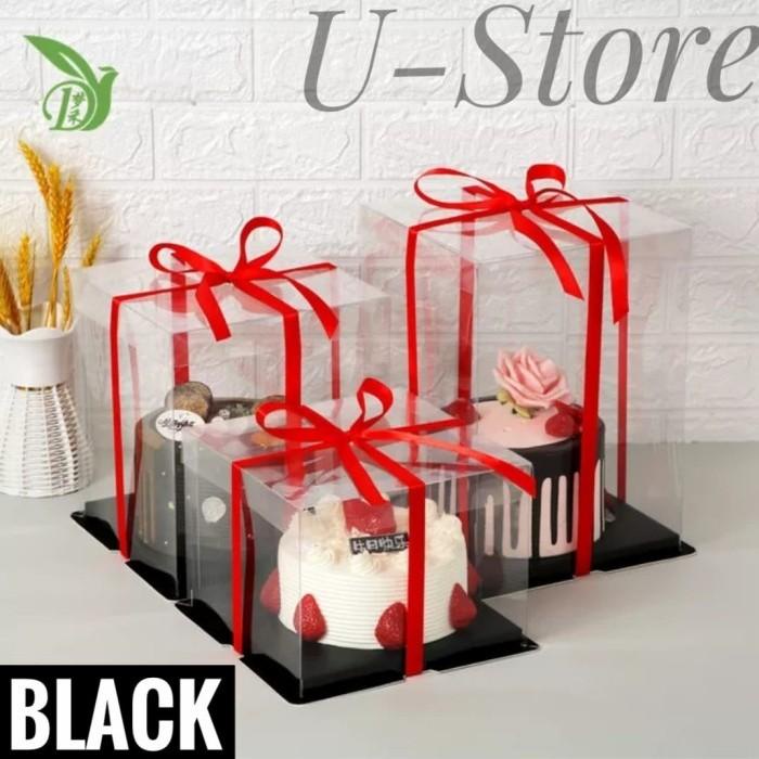 

Cake Box Mika Dus Kue Kotak Kue 30X30 Cm Tutup Transparant Pet 096