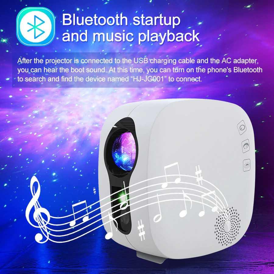 NEWSTYLE Lampu Tidur Proyektor Bluetooth Speaker 220V with Remote - GX-334