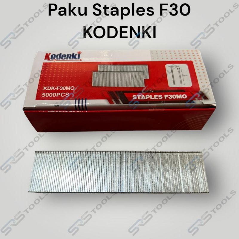 

KODENKI Isi Paku Staples F30 / Refill Stapler F 30 / Air Nailer Bit 30 mm