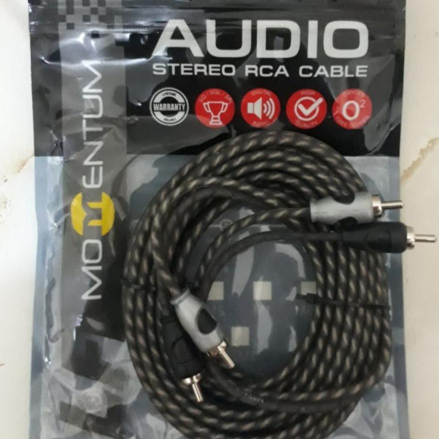 Berkualitas Kabel RCA Momentum Type LF / RCA Momentum Hitam