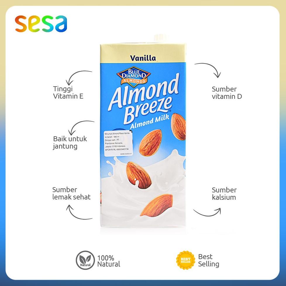 

Kekinian Blue Diamond - Almond Breeze Milk Vanilla 946 ml