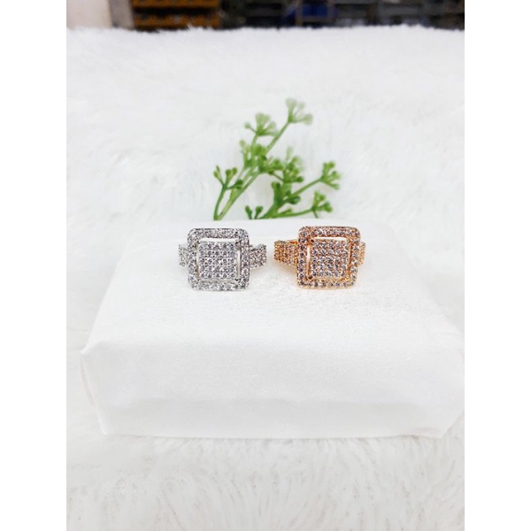 Cincin xuping terbaru dewasa kotak emas permata