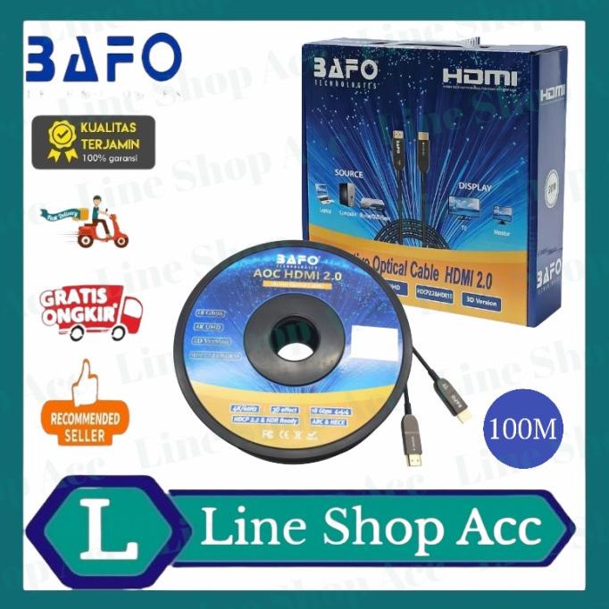 Kabel Hdmi Fiber Optic (Fo) Fiber Optik 100 Meter Bafo