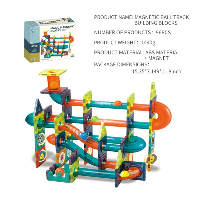 3Dpuzzle Magic Magnetic Blocks - 96 Pcs