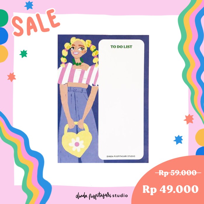 

Terlaris Nbook Notepad To Do List The Pastel Girls