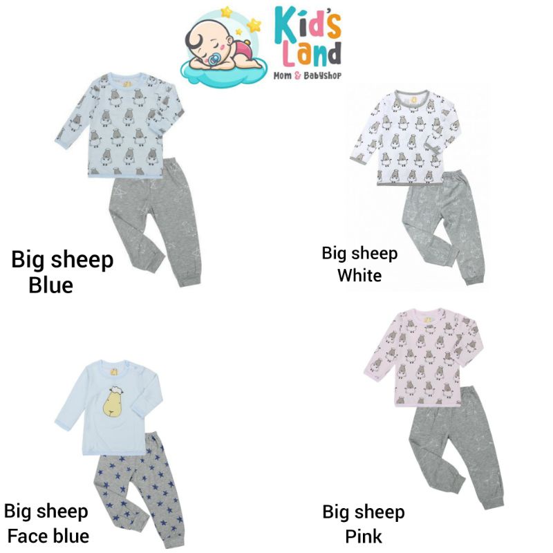 BAABAASHEEPZ PAJAMAS LONG SLEEVE LONG PANTS ATAU SETELAN PAKAIAN BAYI DAN ANAK