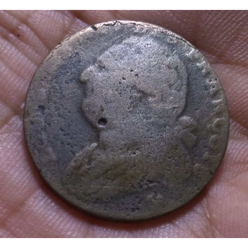 Koin Perancis 12 Deniers 1791/1792 Louis XVI