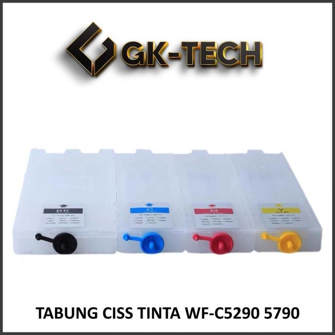 Tabung Tinta CISS EPSON WF-C5790 WF-C5290 Tanpa Chip
