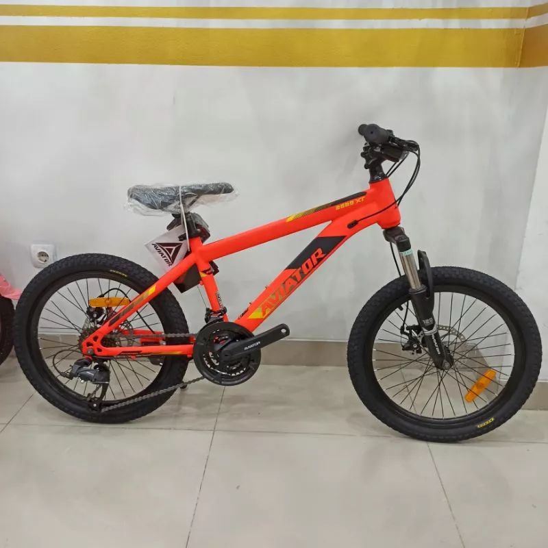 MTB AVIATOR SEPEDA GUNUNG ANAK 20 INCH AVIATOR 2689 XT NEON RED