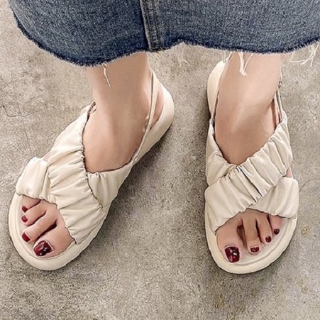 Sendal Tali Wanita 010750 Sandal Import Wanita Kxs Tali Belakang