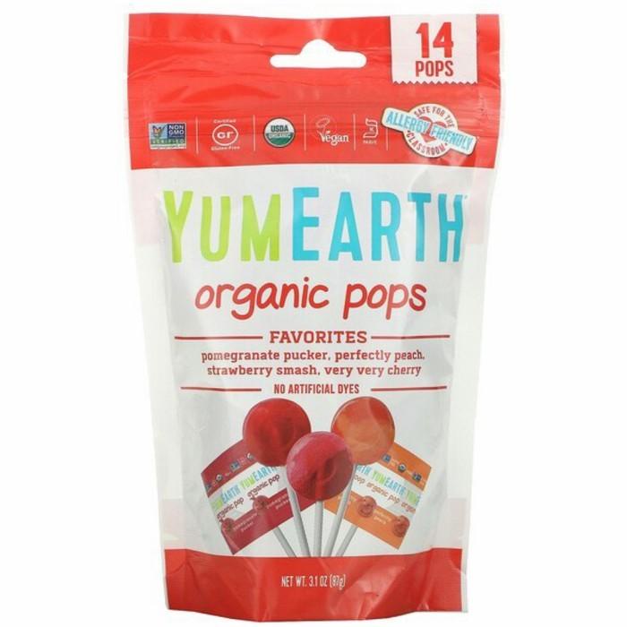 

Yumearth Organic Pops Pomegrate, Peach, Strawberry, Cherry (14 Pops) 020