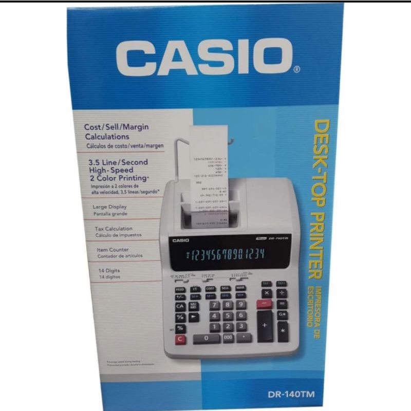 

CASIO PRINT KALKULATOR DR 140 TM LARGE