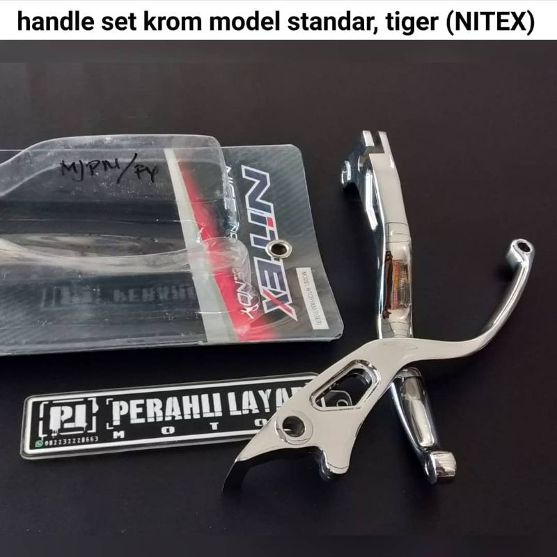 Handle handel hendel krom chrome tiger merk nitex mos model standard rcb pnp cb gl/handle tuas pegan