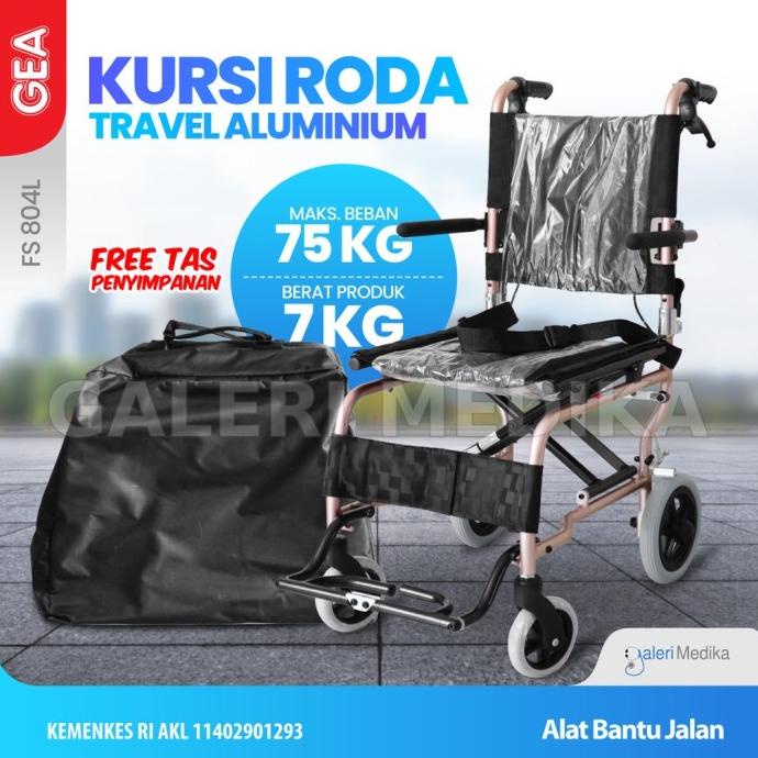 Diskon Kursi Roda Travel Gea Fs804L / Fs 804 L / Fs804L Free Tas Jayaastam