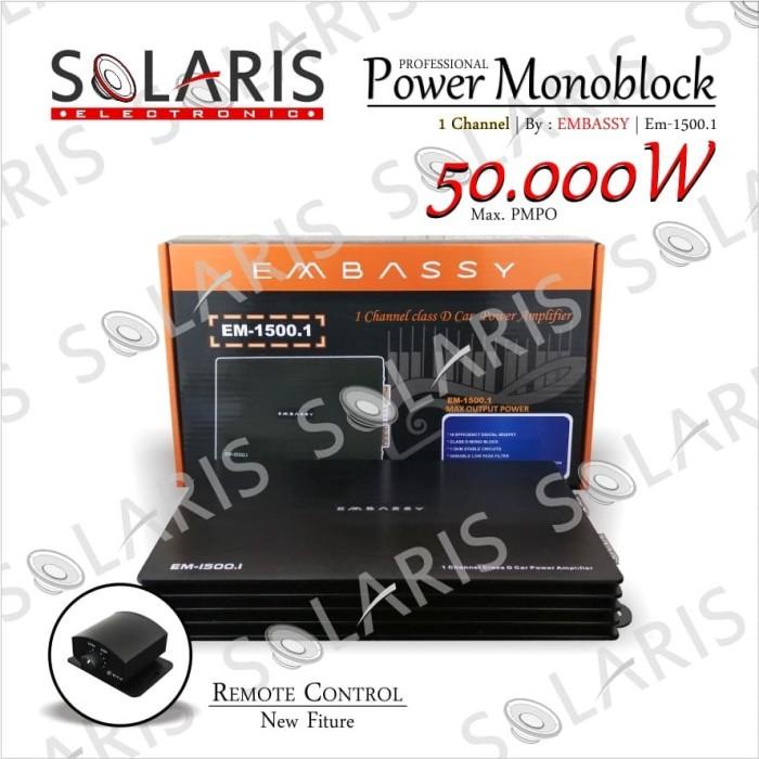 Terlaris Power Monoblock Class D Embassy Em-1500.1 Channel