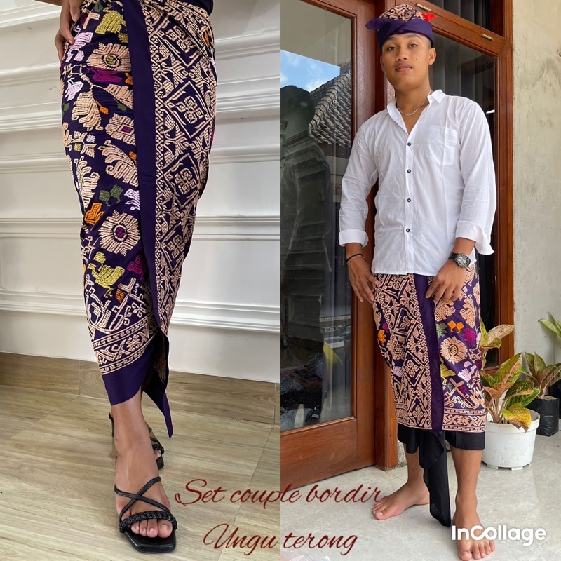 set couple songket bordir